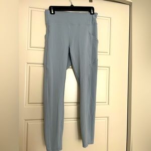 Lululemon Athletic Leggings—Baby Blue/Grey